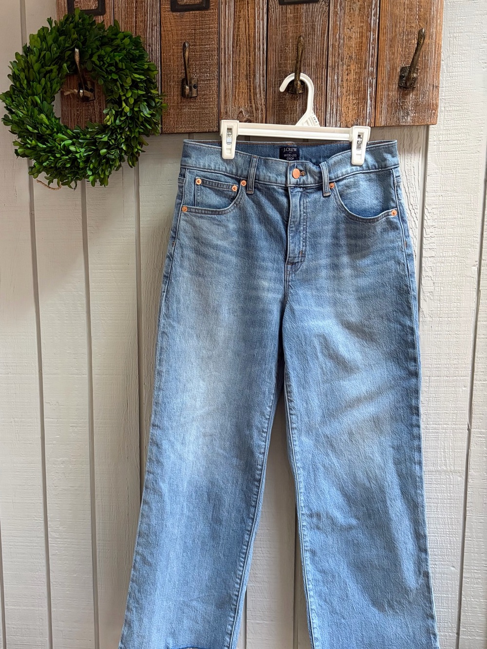 J. Crew Light Blue wide leg crop Women’s Jeans
